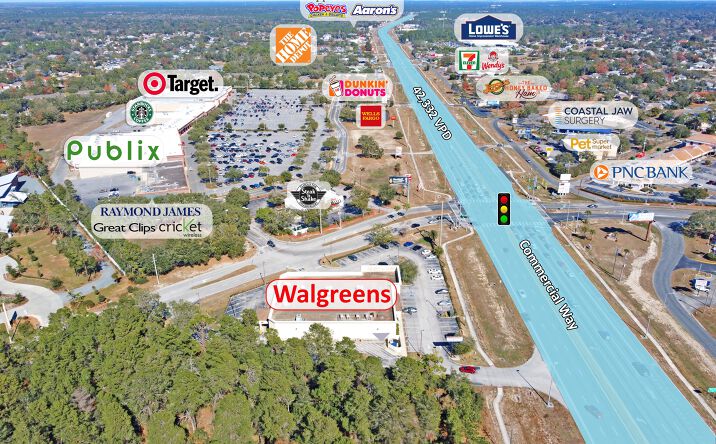 Pictures of Retail property located at 4255 Commercial Way, Spring Hill, FL 34606 for sales - image #1