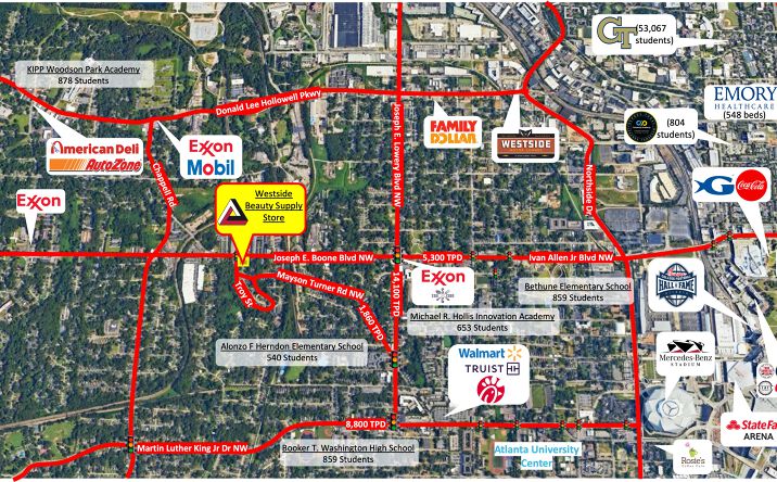 Pictures of Business for Sale, Retail property located at 1206 Joseph E Boone Blvd NW, Atlanta, GA 30314 for sales - image #1