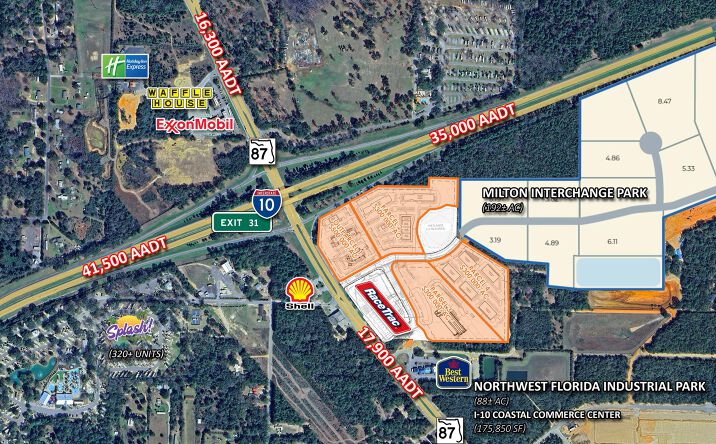 Pictures of Land property located at SEQ I-10 and SR-87, Milton, FL 32583 for sales - image #1