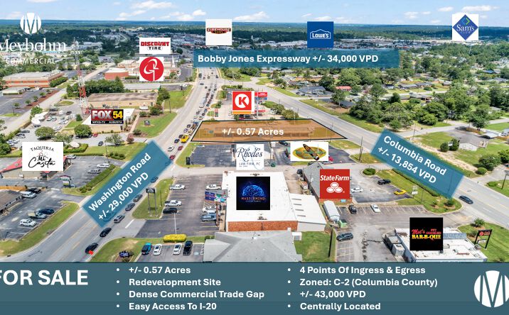 Pictures of Land, Retail, Special Purpose property located at 3936 Columbia Rd, Martinez, GA 30907 for sales - image #1
