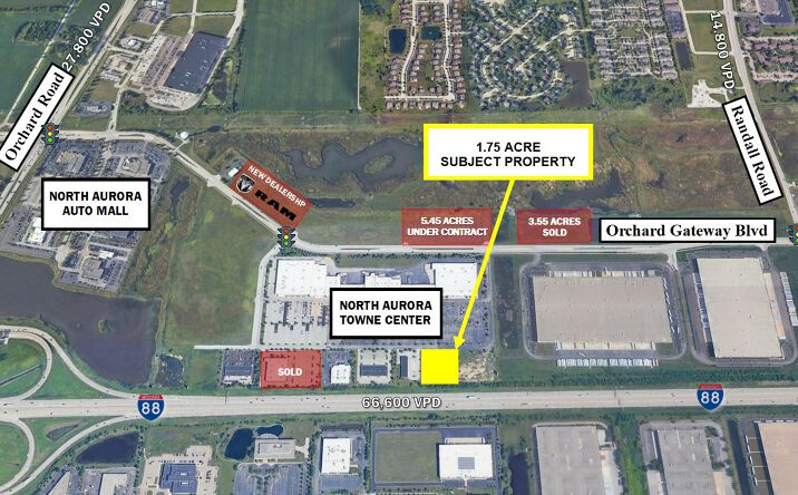 Pictures of Land property located at Lot 6 Towne Center Drive, North Aurora, IL 60542 for sales - image #1