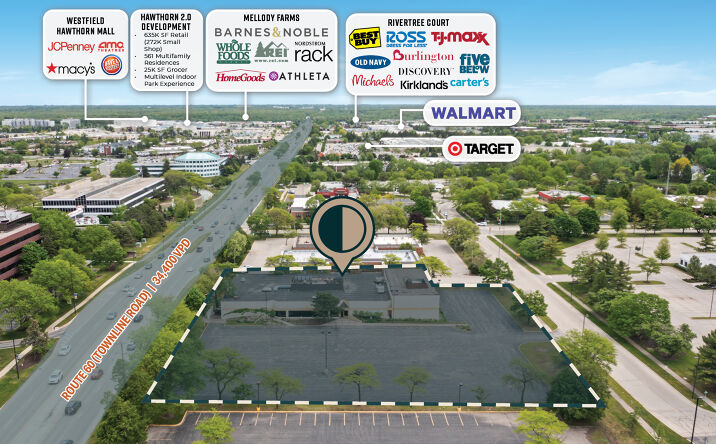 Pictures of Retail, Office, Land property located at 30 W Phillip Rd, Vernon Hills, IL 60061 for sales - image #1