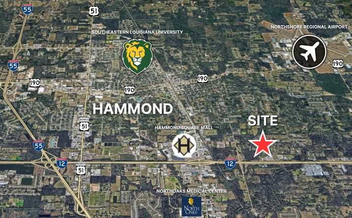 Pictures of Land property located at TBD N I-12 Service Rd, Hammond, LA 70403 for sales - image #1