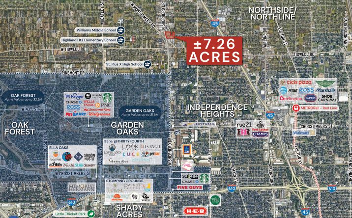 Pictures of Land property located at 5850 N Shepherd Dr, Houston, TX 77091 for sales - image #1