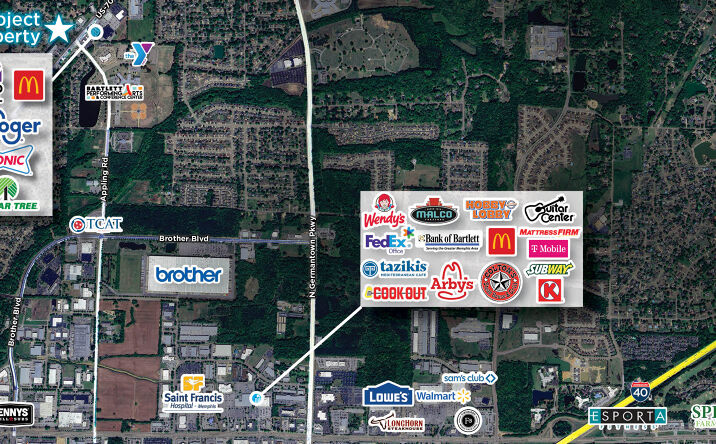 Pictures of Retail property located at 7610 US-70, Memphis, TN 38133 for sales - image #1