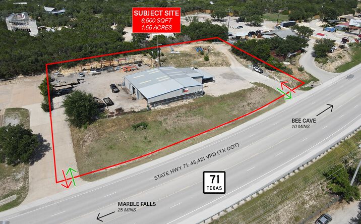 Pictures of Industrial, Mixed Use, Retail property located at 22400 State Hwy 71, Spicewood, TX 78669 for sales - image #1