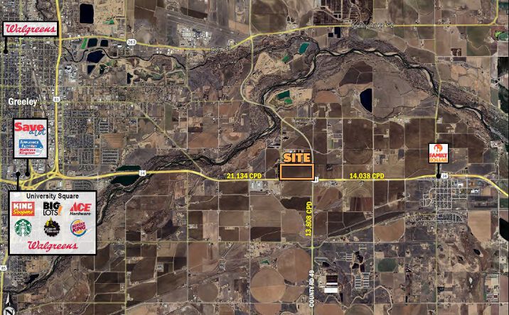 Pictures of Land, Retail property located at Hwy 34 & County Rd 49, Kersey, CO, Kersey, CO 80631 for sales - image #1
