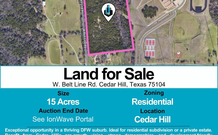 Pictures of Land property located at W Belt Line Rd, Cedar Hill, TX 75104 for sales - image #1
