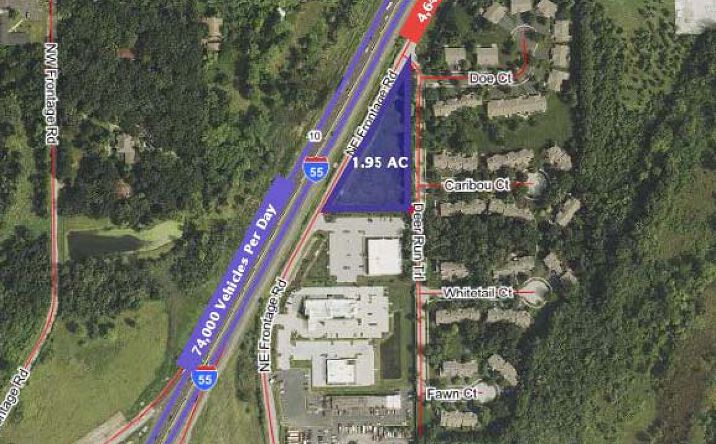 Pictures of Land property located at I-55 NE Frontage Rd, Shorewood, IL 60404 for sales - image #1