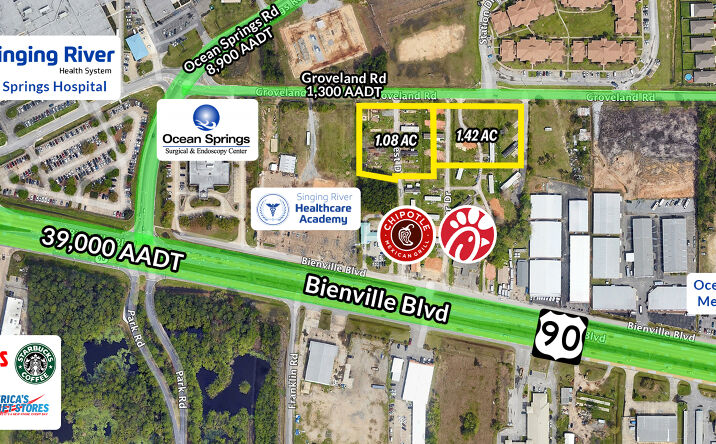 Pictures of Land property located at 3417 Bienville Blvd, Ocean Springs, MS 39564 for sales - image #1