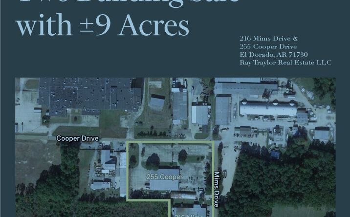 Pictures of Industrial property located at 216 Mims Drive, El Dorado, AR 71730, 255 Cooper Drive, El Dorado, AR 71730 for sales - image #1