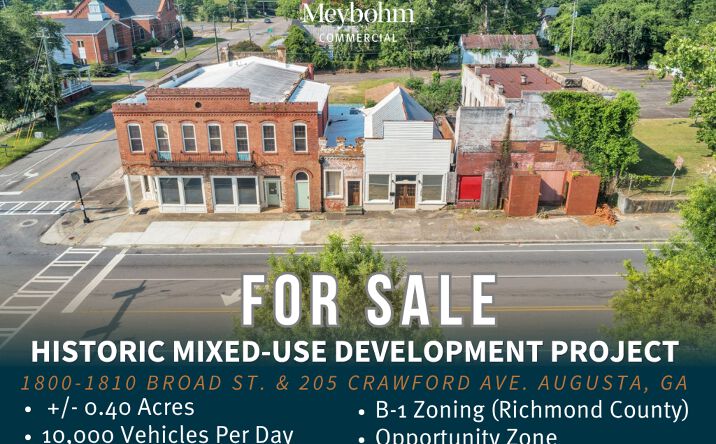 Pictures of Mixed Use, Multifamily, Retail, Special Purpose property located at 1800 Broad St, Augusta, GA 30904, 1810 Broad Street, Augusta, GA 30904, 205 Crawford Aveneue, Augusta, GA 30904 for sales - image #1