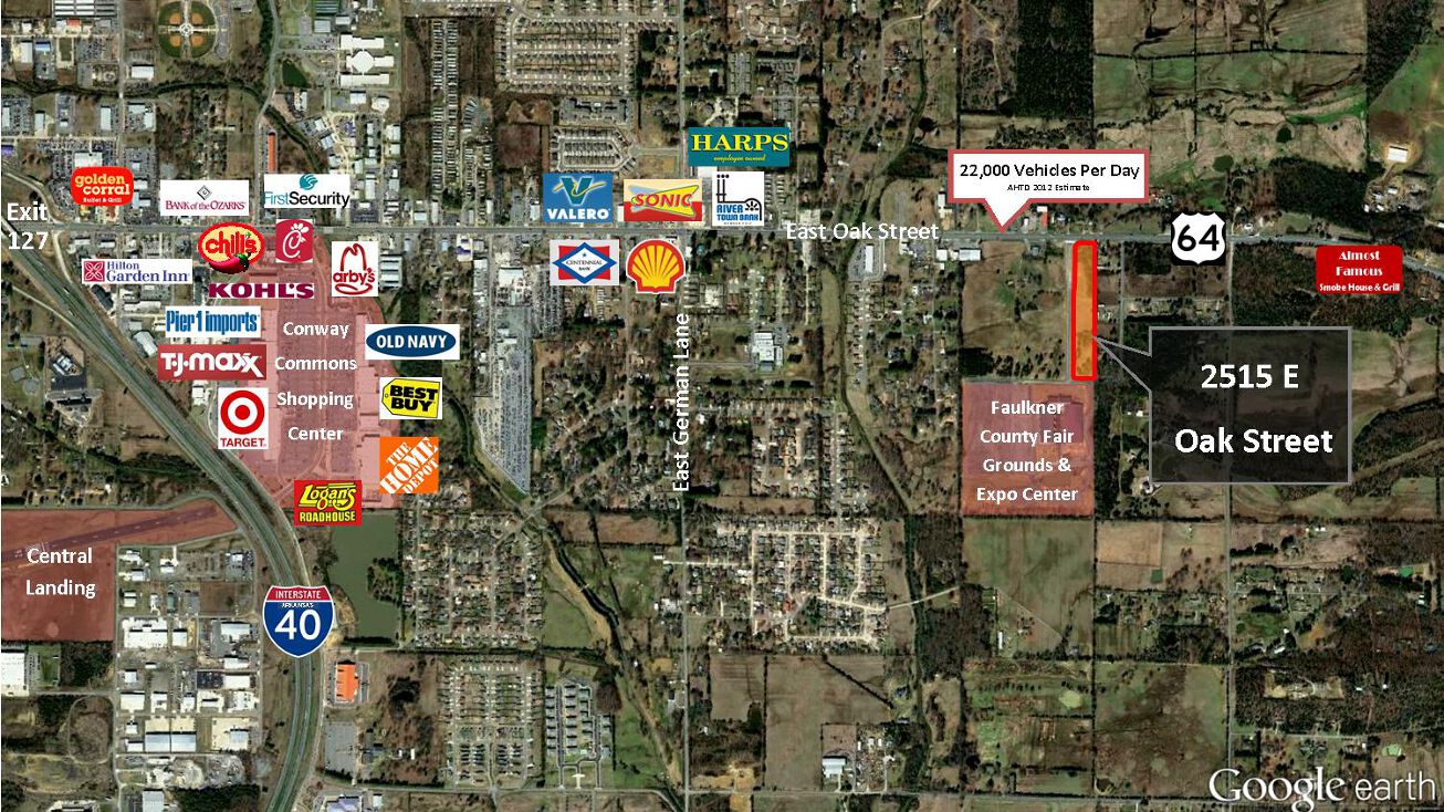 2515 E. Oak Street, Conway, AR 72032 Land for Sale 2515 E. Oak Street