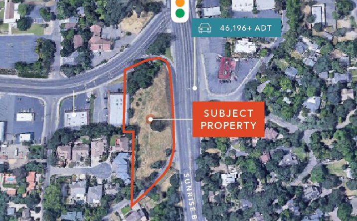 Pictures of Land property located at SWC Sunrise Blvd & Fair Oaks Blvd, Fair Oaks, CA 95628 for sales - image #1