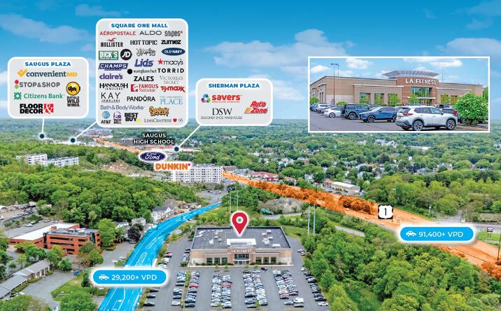Pictures of Retail property located at 1450 Broadway, Saugus, MA 01906 for sales - image #1