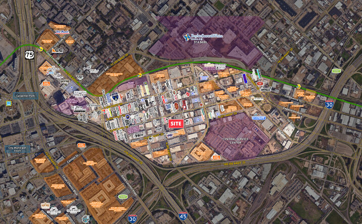 Pictures of Retail, Office, Industrial property located at 3004 Main St / 3003 & 3005 Commerce St, Dallas, TX 75226 for sales - image #1