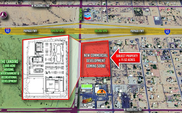 Pictures of Land property located at SEC Jackrabbit Trail & I-10, Buckeye, AZ 85326 for sales - image #1