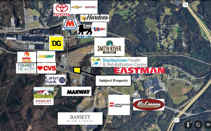 Pictures of Land, Mixed Use, Office, Retail property located at 310 Riverside Drive, Stanleytown, VA 24055 for sales - image #1