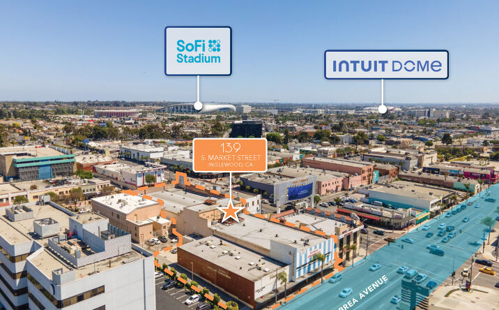 Pictures of Hospitality, Mixed Use, Office, Retail property located at 139 S Market St, Inglewood, CA 90301 for sales - image #1