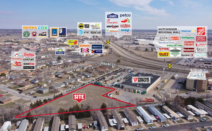 Pictures of Land property located at 13th Ave. and Lorraine St., Hutchinson, KS 67501 for sales - image #1