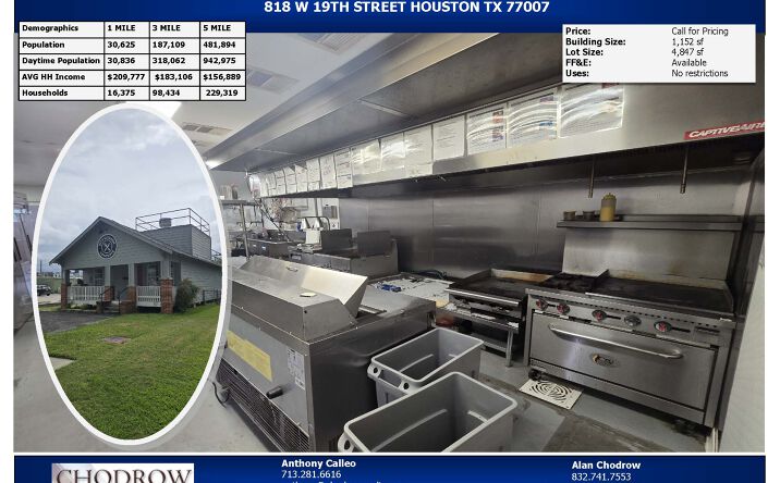 Pictures of Retail property located at 818 W 19th St, Houston, TX 77008 for sales - image #1