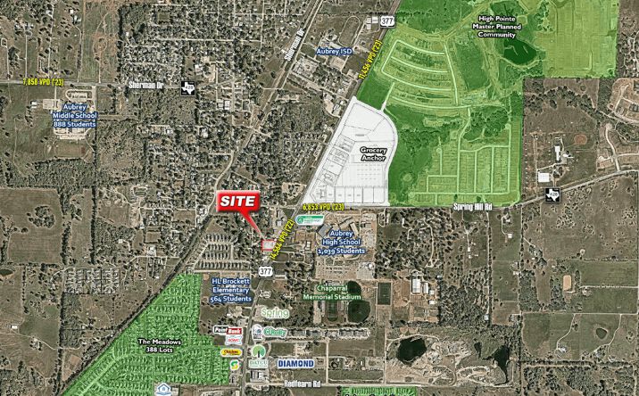 Pictures of Retail property located at NEQ of Grove Blvd & Vista Way, Waxahachie, TX 75165 for sales - image #1