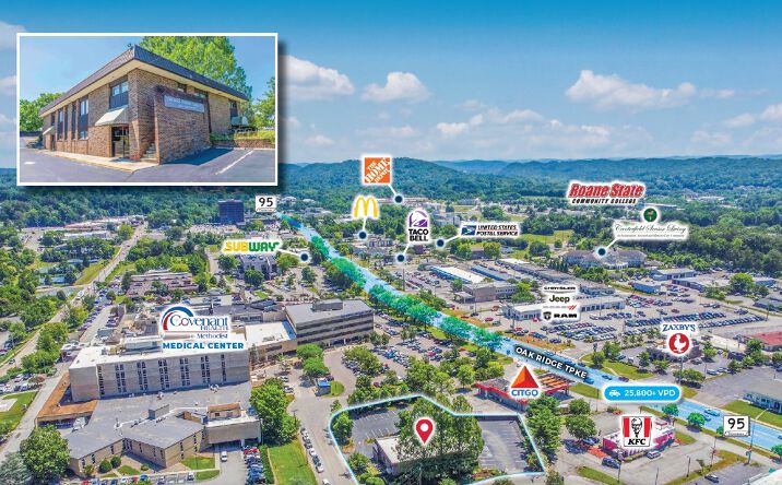 Pictures of Office, Retail property located at 145 E Vance Rd, Oak Ridge, TN 37830 for sales - image #1