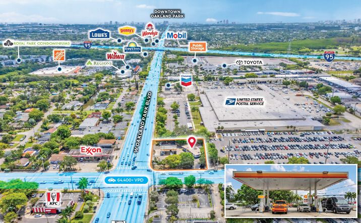 Pictures of Retail property located at 2090 West Oakland Park Boulevar, Oakland Park, FL 33311 for sales - image #1