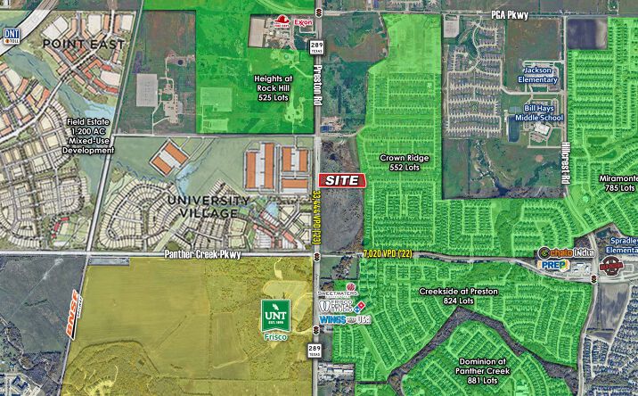 Pictures of Office, Hospitality, Land property located at NEQ Of Preston Rd & Panther Creek Pkwy, Frisco, TX 75035 for sales - image #1