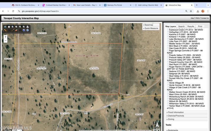 Pictures of Land property located at 554 N Outback Road, Ash Fork, AZ 86320 for sales - image #1