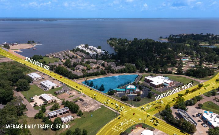 Pictures of Land property located at NE Corner of Spillway Rd at Lakeshore Dr, Brandon, MS 39047 for sales - image #1