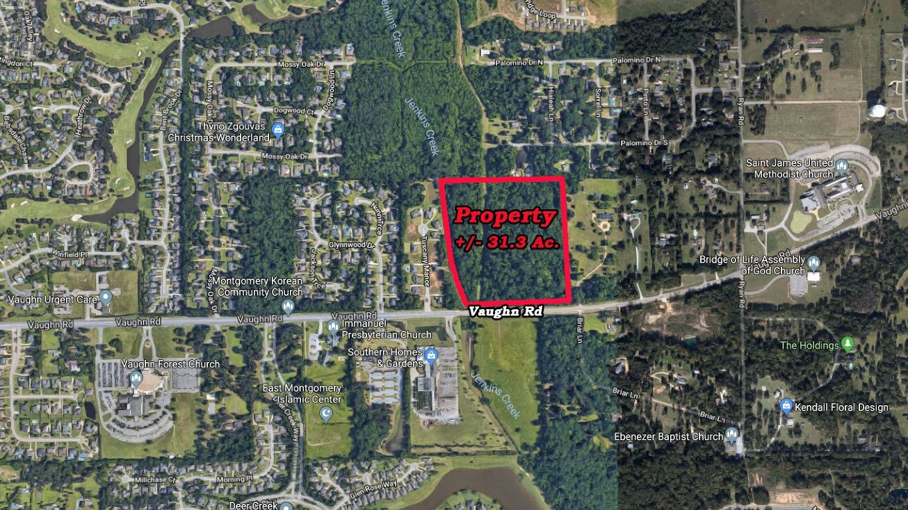 Vaughn Road, Montgomery, AL 36117 Land for Sale Vaughn Road 31.3
