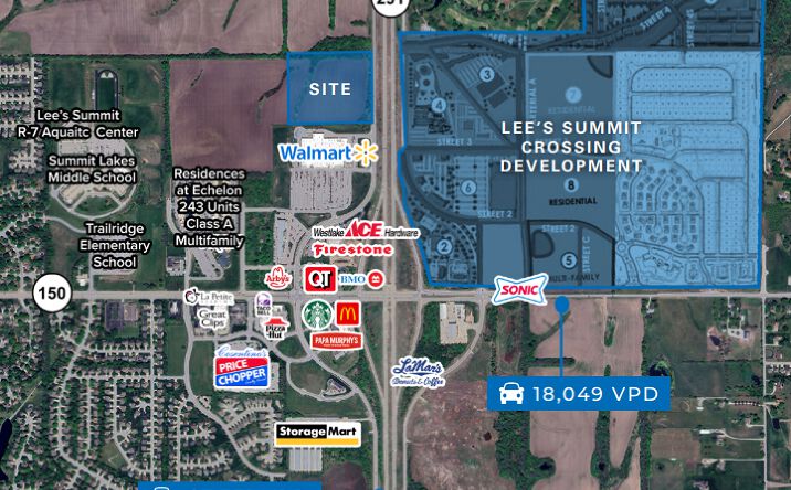 Pictures of Land property located at 291 Hwy and 150 Hwy, Lee's Summit, MO 64082 for sales - image #1