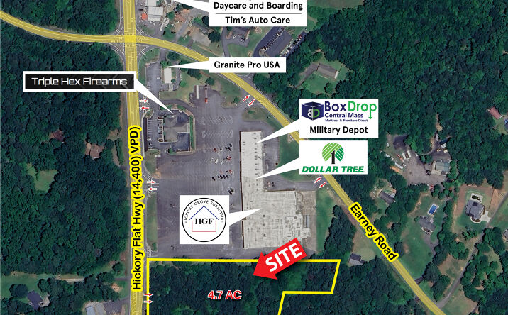 Pictures of Land, Retail, Self Storage property located at Hickory Flat Hwy, Woodstock, GA, Woodstock, GA 30188 for sales - image #1