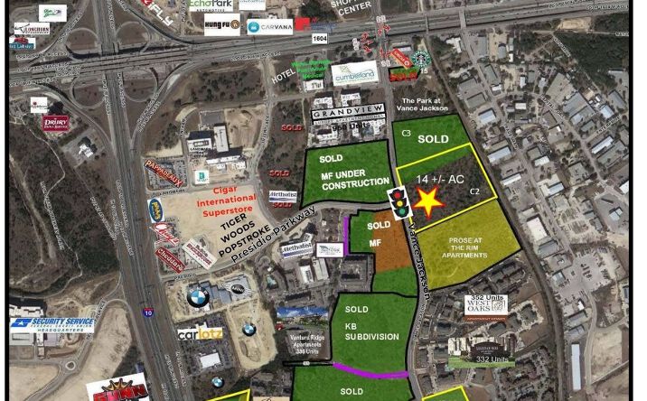 Pictures of Land property located at Vance Jackson and Presidio Parkway, San Antonio, TX 78249 for sales - image #1