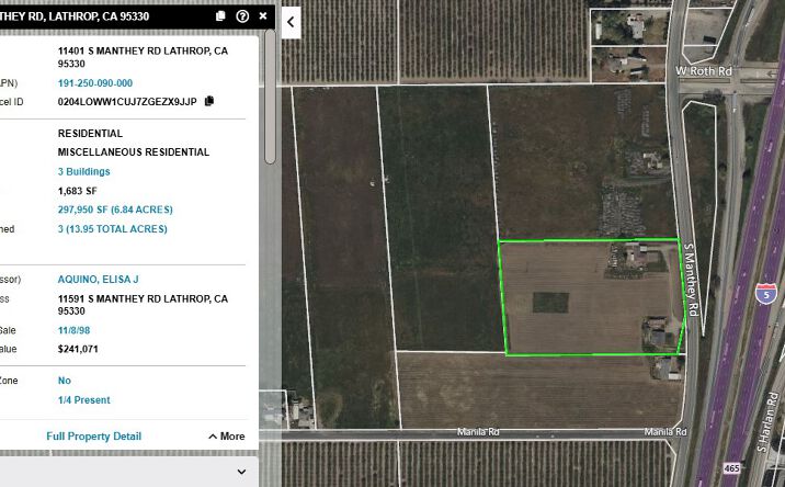 Pictures of Land property located at 11401 S Manthey Rd, Lathrop, CA 95330 for sales - image #1