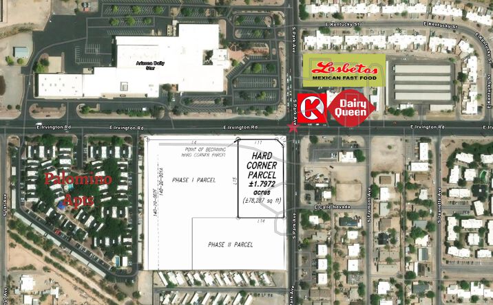 Pictures of Land, Retail property located at 4930 S Park Ave, Tucson, AZ 85706 for sales - image #1