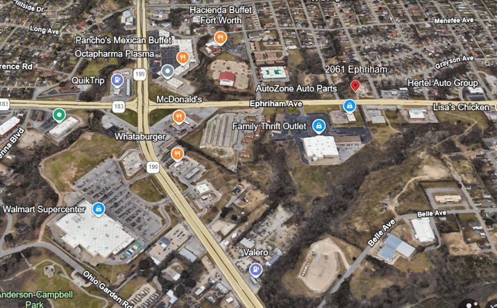 Pictures of Land property located at 2061 Ephriham Ave., Fort Worth, TX 76106 for sales - image #1