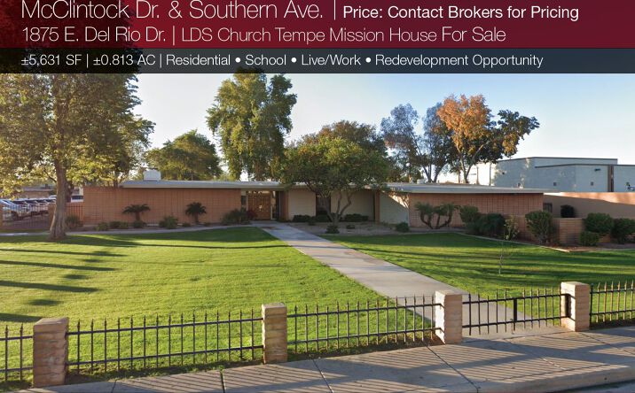Pictures of Land, Office, Special Purpose property located at 1875 E Del Rio Dr, Tempe, AZ 85282 for sales - image #1