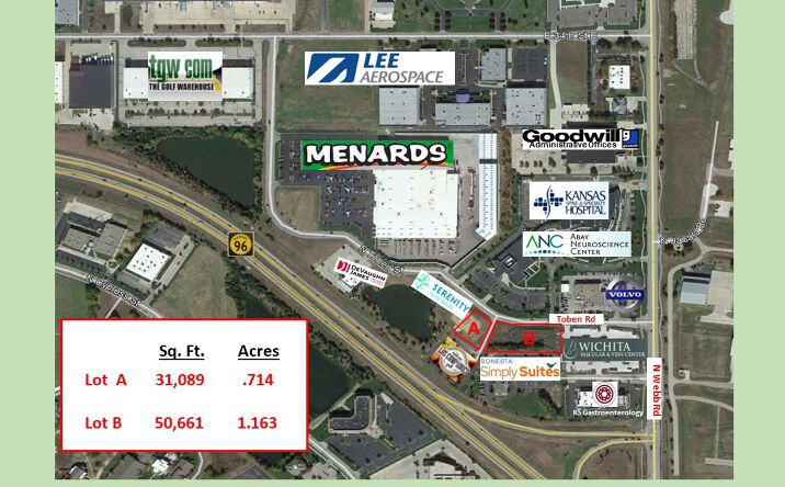 Pictures of Land property located at K96 & Webb Rd, Wichita, KS 67226 for sales - image #1