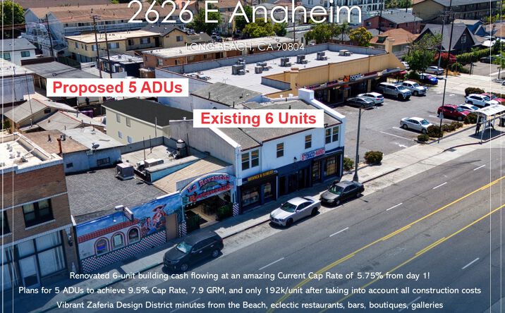 Pictures of Mixed Use, Multifamily property located at 2626 E Anaheim St, Long Beach, CA 90804 for sales - image #1