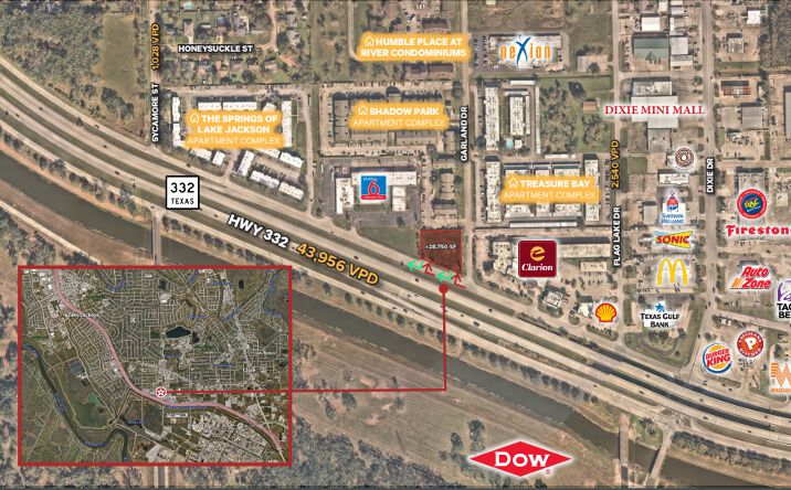 Pictures of Land property located at 917 TX-332, Lake Jackson, TX 77566 for sales - image #1