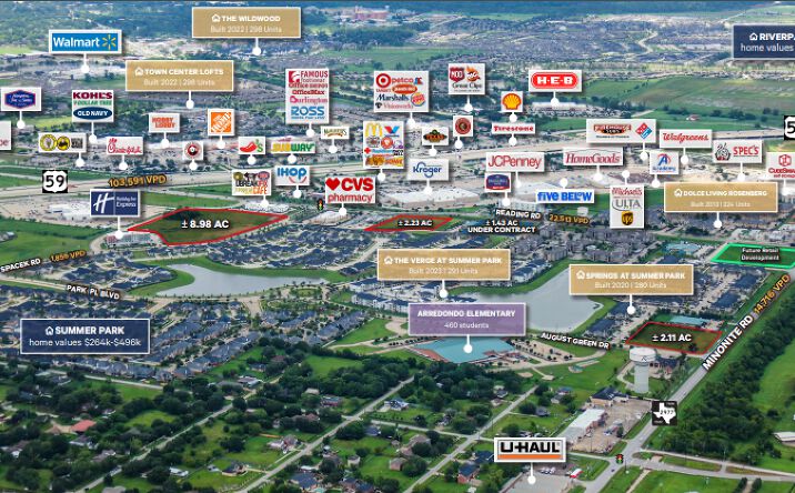 Pictures of Land property located at Reading Road - Pad Sites Rosenberg, TX 77471, Rosenberg, TX 77471 for sales - image #1