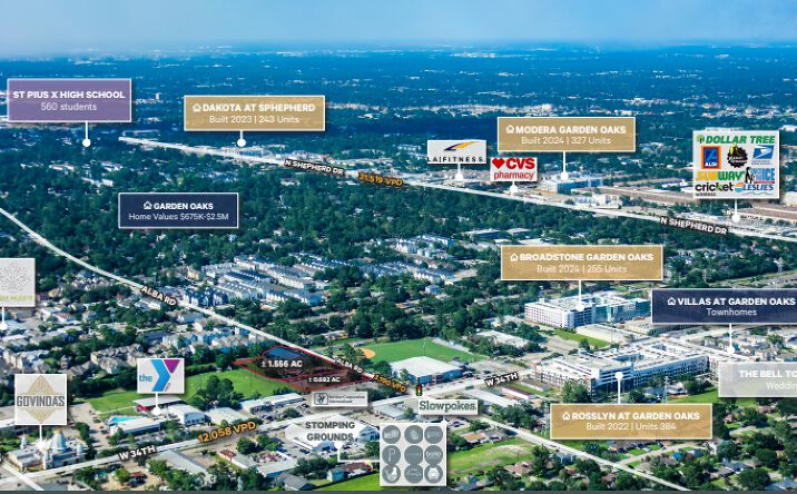 Pictures of Land property located at 3427 Alba Rd, Houston, TX 77018 for sales - image #1