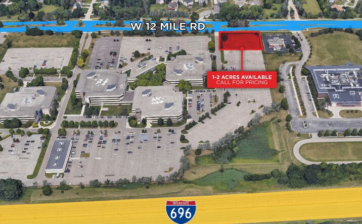 Pictures of Retail, Office, Land property located at 34405-34605 W 12 Mile Road, Farmington Hills, MI 48331 for sales - image #1