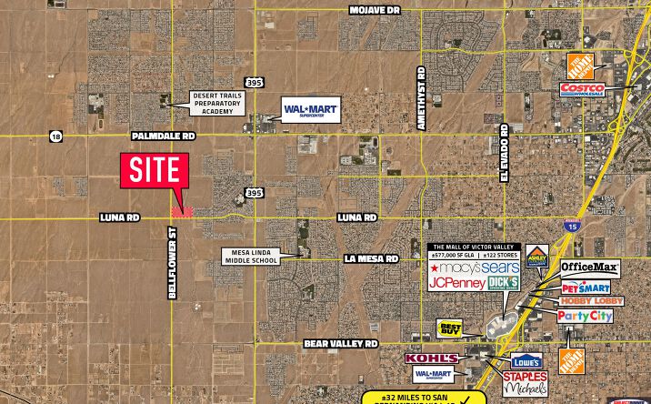 Pictures of Land property located at Luna Rd, Victorville, CA 92392 for sales - image #1