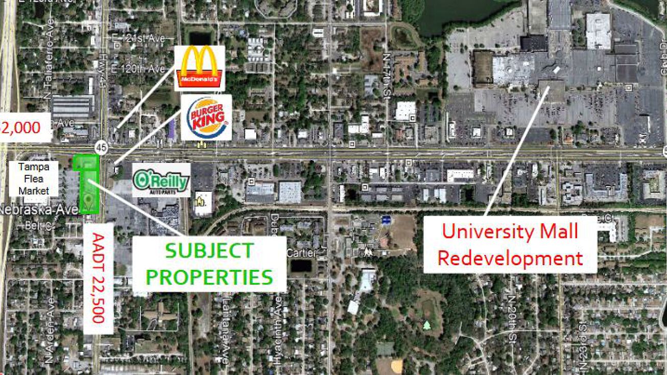 751 & 753 E. Fowler Avenue & 11616 N Nebraska Ave, Tampa, FL 33612
