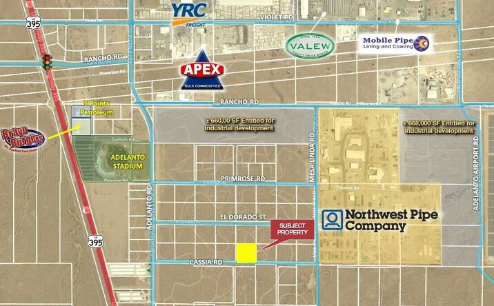 Pictures of Industrial, Land property located at Cassia Rd, Adelanto, CA 92301 for sales - image #1
