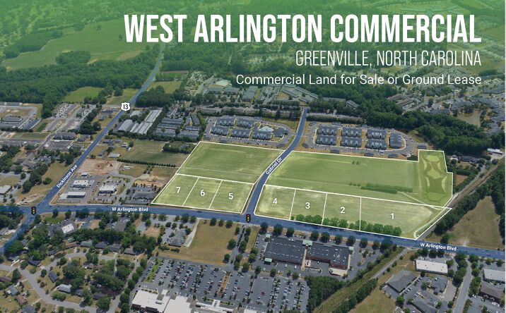 Pictures of Hospitality, Land, Multifamily, Office, Retail property located at W Arlington Blvd, Greenville, NC 27834 for sales - image #1