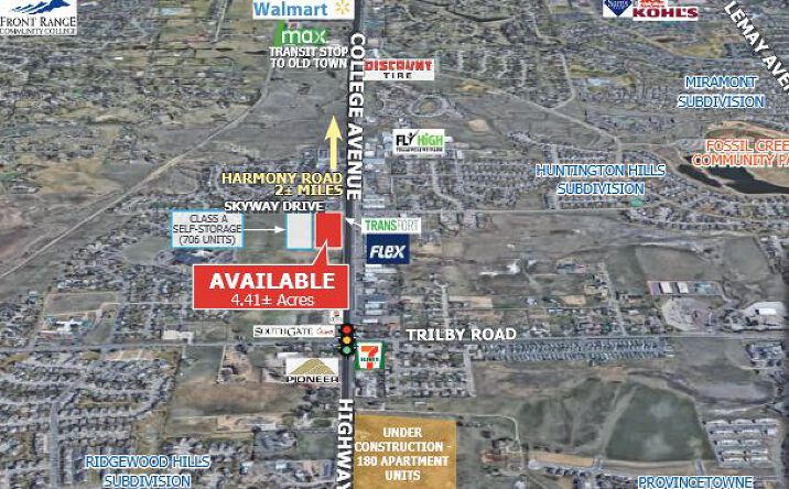 Pictures of Land property located at Southwest Corner Of Skyway Drive & College Avenue, Fort Collins, CO 80525 for sales - image #1